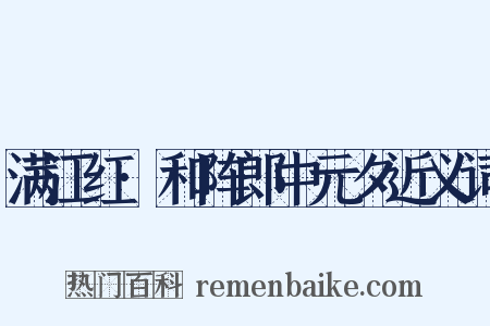 满江红·和阵郎中元夕近义词是什么意思的图片